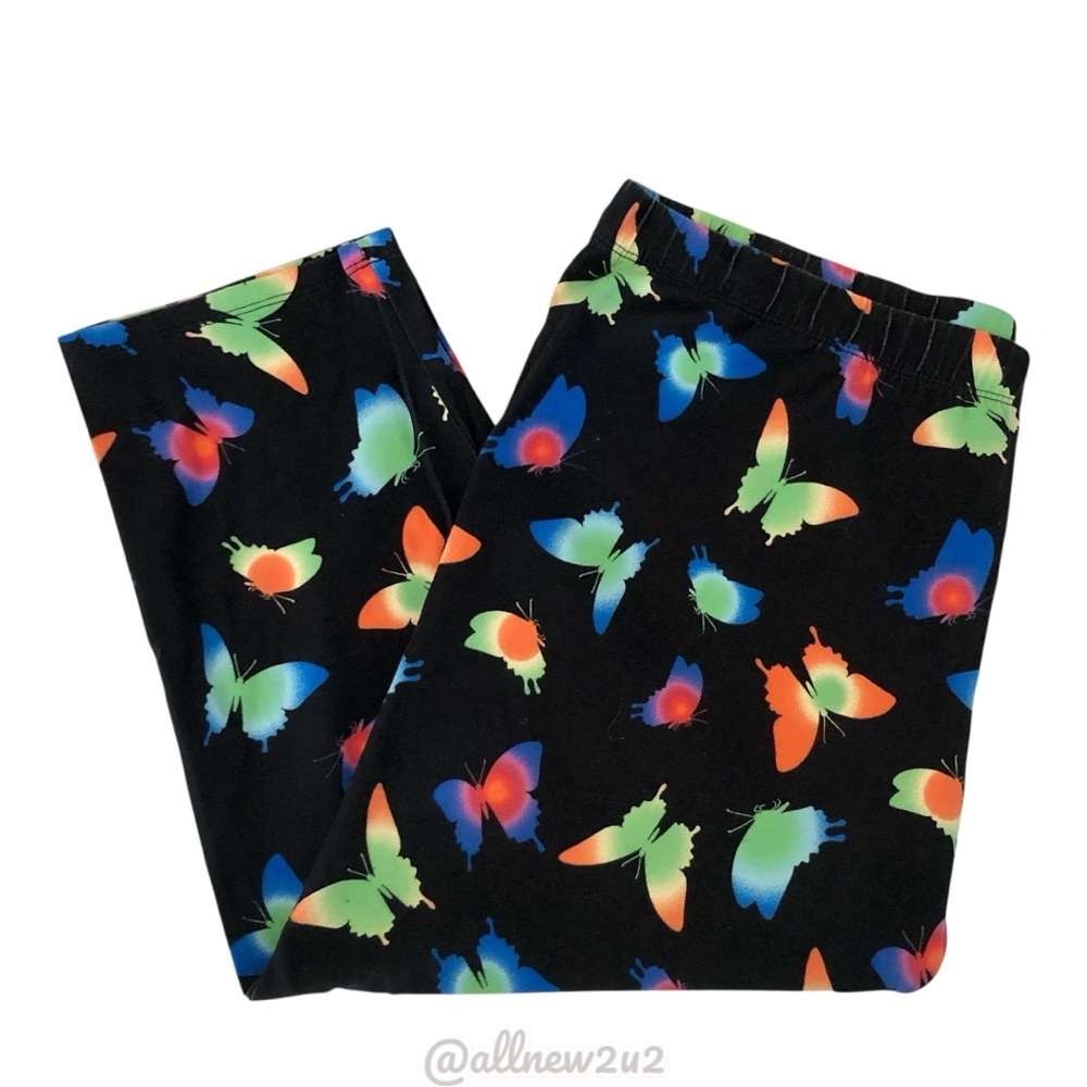 No Boundaries Butterfly Black and Multicolor Leggings
